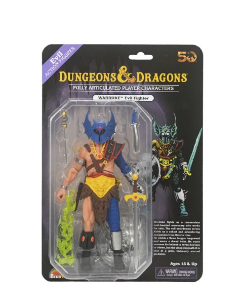 Figurina Dungeons & Dragons 50° Anniversario Warduke su Blister Card 18 cm