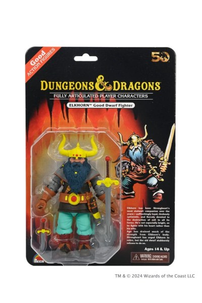 Figurina Dungeons and Dragons 50° Anniversario Elkhorn su Blister Card 18 cm