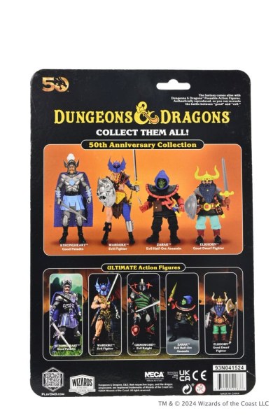 Figurina Dungeons and Dragons 50° Anniversario Zarak su Blister Card 18 cm