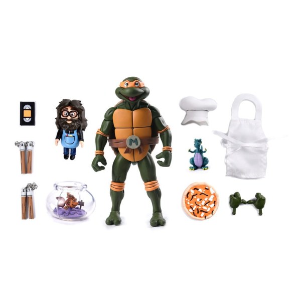 Tartarughe Ninja (Cartone Animato) Ultimate Michelangelo VHS figurina 18 cm