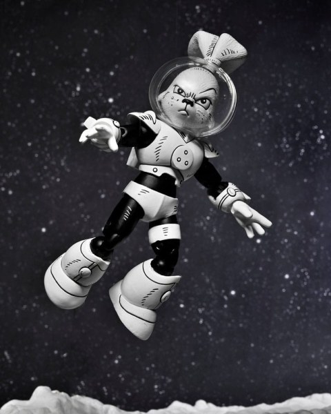 Figurina Usagi Yojimbo Space Usagi Yojimbo Figura in bianco e nero 18 cm