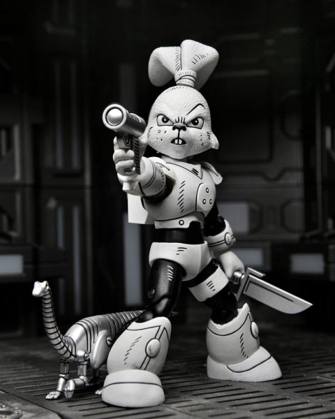 Figurina Usagi Yojimbo Space Usagi Yojimbo Figura in bianco e nero 18 cm