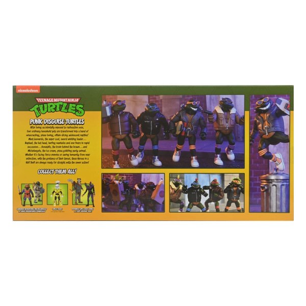 Teenage Mutant Ninja Turtles (Cartoon) personaggi Confezione da 4 Punk Turtles 18 cm