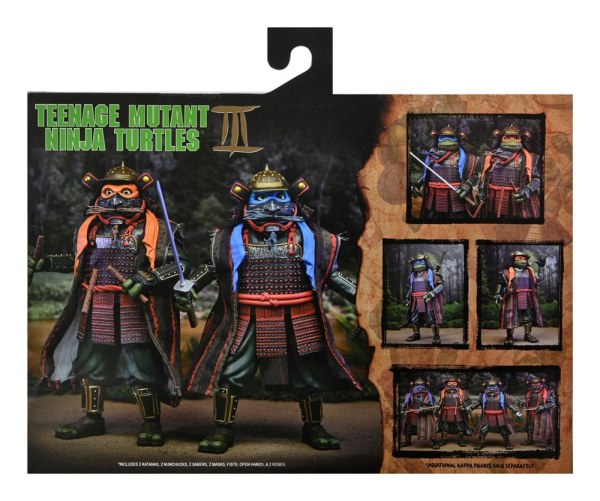 Teenage Mutant Ninja Turtles 3 2-Pack Leonardo e Michelangelo 7 pollici figure