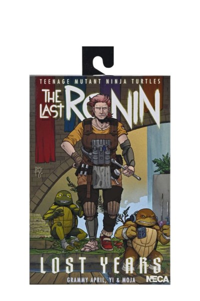 Tartarughe Ninja (The Last Ronin The Lost Years) figurina Synja Grammy April con Baby Yi e Moja 18 cm