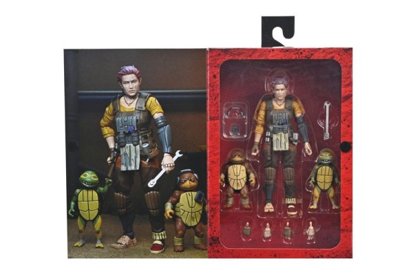 Tartarughe Ninja (The Last Ronin The Lost Years) figurina Synja Grammy April con Baby Yi e Moja 18 cm
