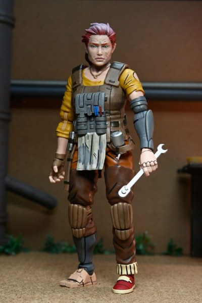 Tartarughe Ninja (The Last Ronin The Lost Years) figurina Synja Grammy April con Baby Yi e Moja 18 cm