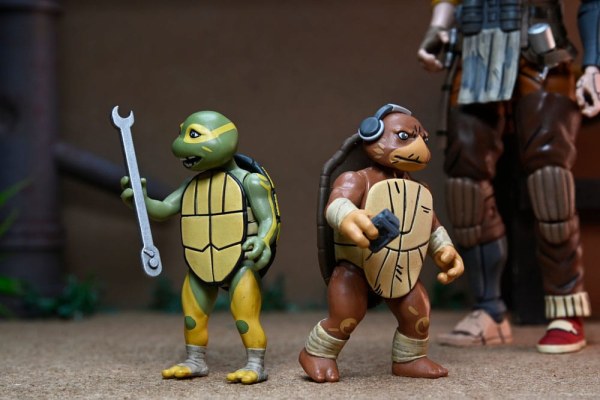 Tartarughe Ninja (The Last Ronin The Lost Years) figurina Synja Grammy April con Baby Yi e Moja 18 cm