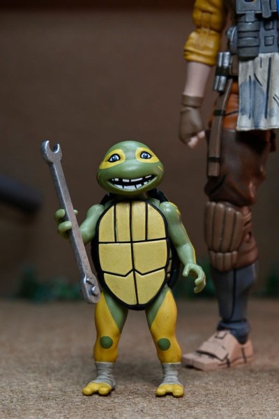 Tartarughe Ninja (The Last Ronin The Lost Years) figurina Synja Grammy April con Baby Yi e Moja 18 cm