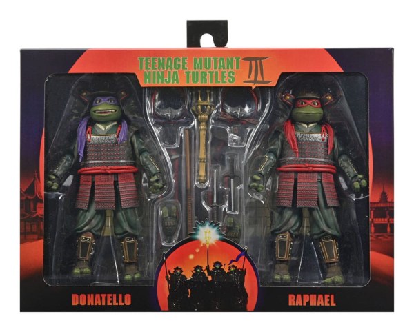 Teenage Mutant Ninja Turtles 3 Confezione da 2 personaggi Donatello e Raffaello 18 cm