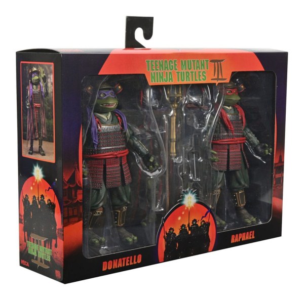 Teenage Mutant Ninja Turtles 3 Confezione da 2 personaggi Donatello e Raffaello 18 cm