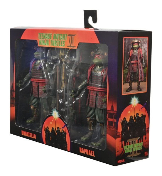 Teenage Mutant Ninja Turtles 3 Confezione da 2 personaggi Donatello e Raffaello 18 cm