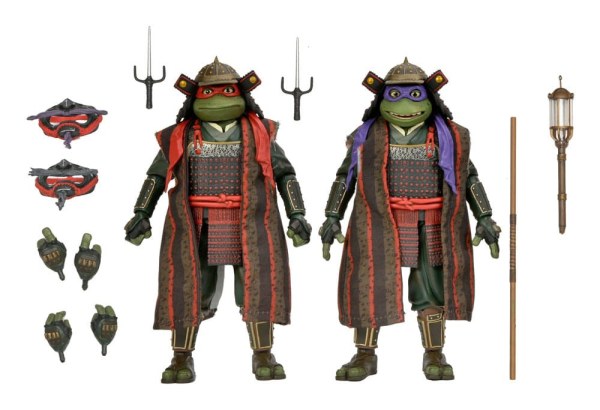 Teenage Mutant Ninja Turtles 3 Confezione da 2 personaggi Donatello e Raffaello 18 cm