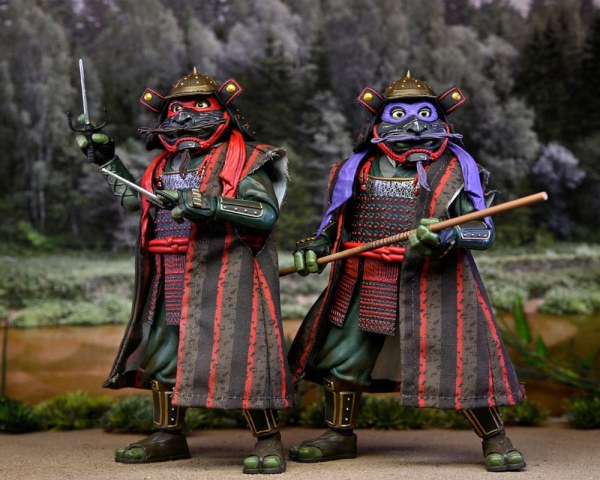 Teenage Mutant Ninja Turtles 3 Confezione da 2 personaggi Donatello e Raffaello 18 cm