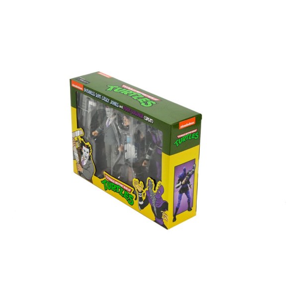 Ninja Turtles (Cartoon) confezione da 2 figurine Business Suit Casey Jones e Split Foot Soldier 18 cm