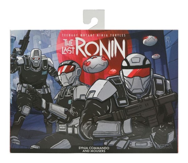 Tartarughe Ninja (L'ultimo Ronin) Synja Commando con la statuetta Mousers da 18 cm