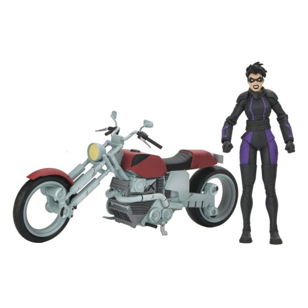 Tartarughe Ninja (L'ultimo Ronin The Lost Years) figurina Casey Marie con l'ultimo Ronin Moto 18 cm
