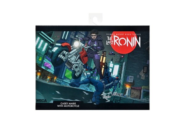 Tartarughe Ninja (L'ultimo Ronin The Lost Years) figurina Casey Marie con l'ultimo Ronin Moto 18 cm