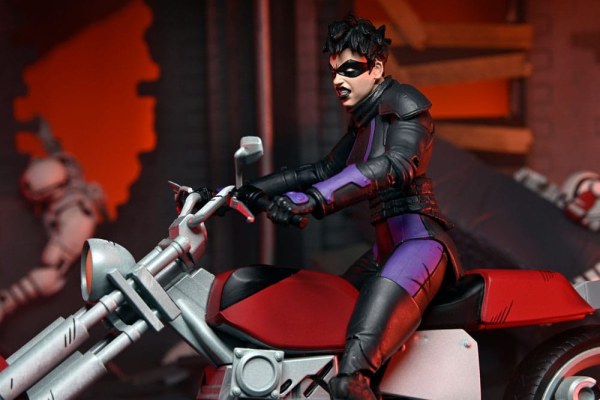 Tartarughe Ninja (L'ultimo Ronin The Lost Years) figurina Casey Marie con l'ultimo Ronin Moto 18 cm