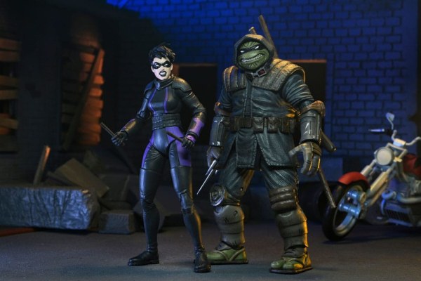 Tartarughe Ninja (L'ultimo Ronin The Lost Years) figurina Casey Marie con l'ultimo Ronin Moto 18 cm