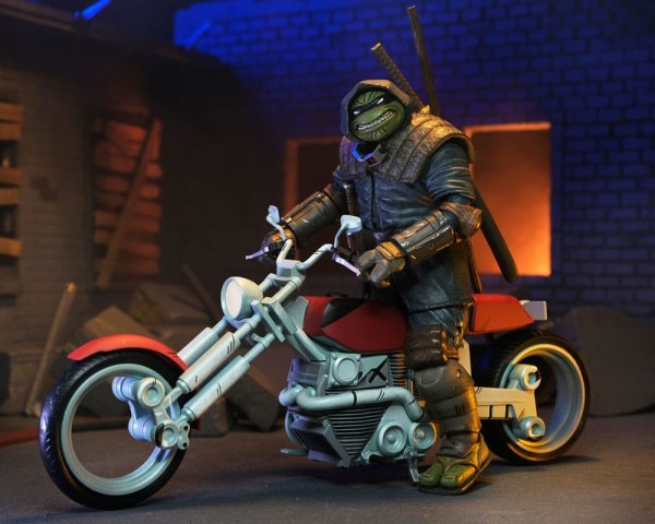 Tartarughe Ninja (L'ultimo Ronin The Lost Years) figurina Casey Marie con l'ultimo Ronin Moto 18 cm