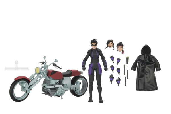 Tartarughe Ninja (L'ultimo Ronin The Lost Years) figurina Casey Marie con l'ultimo Ronin Moto 18 cm