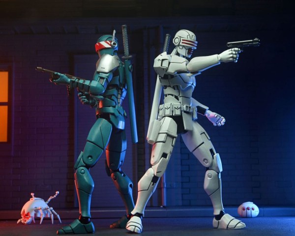 Ninja Turtles (The Last Ronin) confezione da 2 statuette Synja Robots da 18 cm