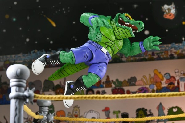Tartarughe Ninja (Archie Comics) Figurina Stump Wrestling Leatherhead 18 cm