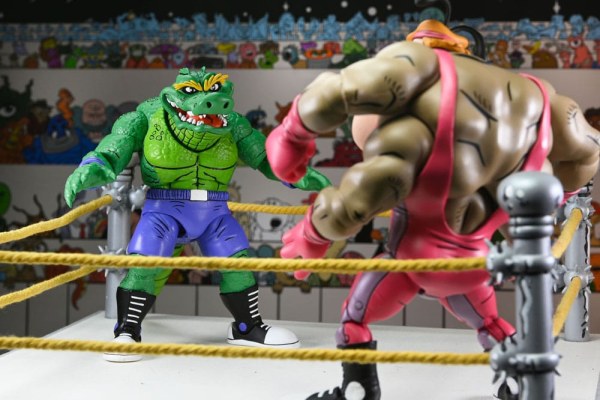 Tartarughe Ninja (Archie Comics) Figurina Stump Wrestling Leatherhead 18 cm