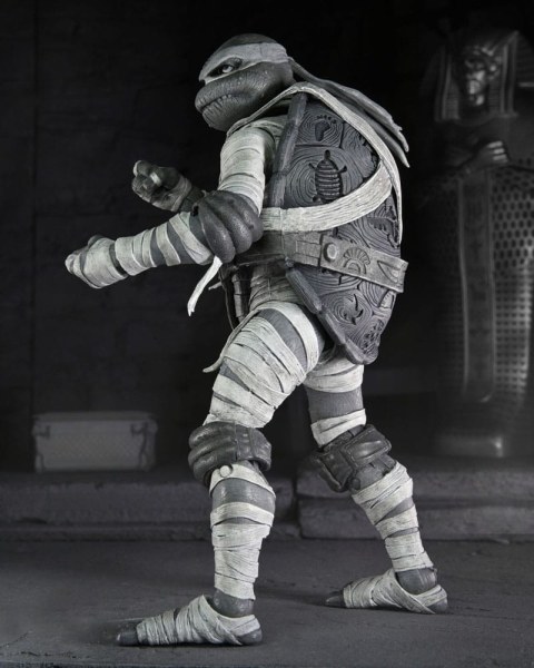 Universal Monsters x Teenage Mutant Ninja Turtles confezione da 4 statuette Turtles Black & White da 18 cm