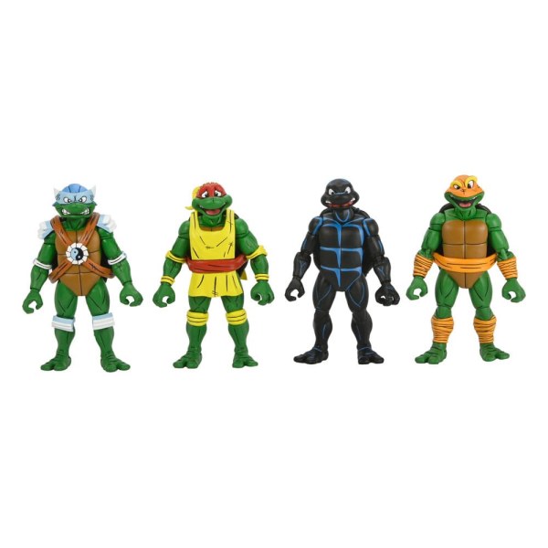 Ninja Turtles (Archie Comics) statuette Confezione da 4 Stump Wrestling Turtles 18 cm