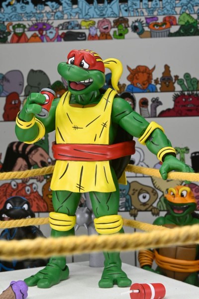 Ninja Turtles (Archie Comics) statuette Confezione da 4 Stump Wrestling Turtles 18 cm
