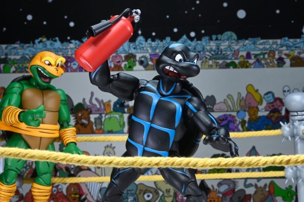 Ninja Turtles (Archie Comics) statuette Confezione da 4 Stump Wrestling Turtles 18 cm