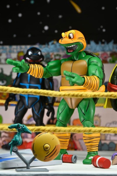 Ninja Turtles (Archie Comics) statuette Confezione da 4 Stump Wrestling Turtles 18 cm
