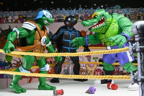 Ninja Turtles (Archie Comics) statuette Confezione da 4 Stump Wrestling Turtles 18 cm