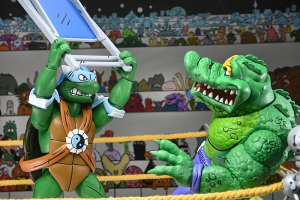 Ninja Turtles (Archie Comics) statuette Confezione da 4 Stump Wrestling Turtles 18 cm