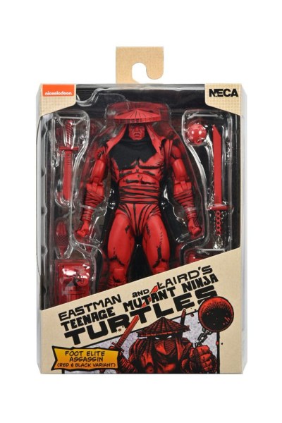 Tartarughe Ninja (Mirage Comics) Figurina Assassino Piede Rosso e Nero 18 cm