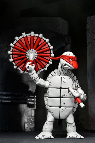 Ninja Turtles (Mirage Comics) confezione da 2 statuette First Turtles in bianco e nero da 18 cm