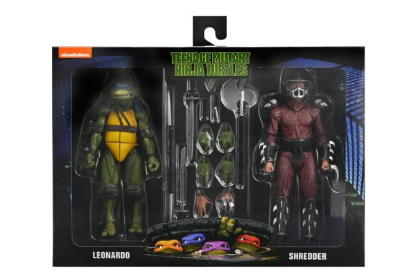 Tartarughe Ninja (film del 1990) Roof Top Battle Shredder contro Leo figurina 18 cm