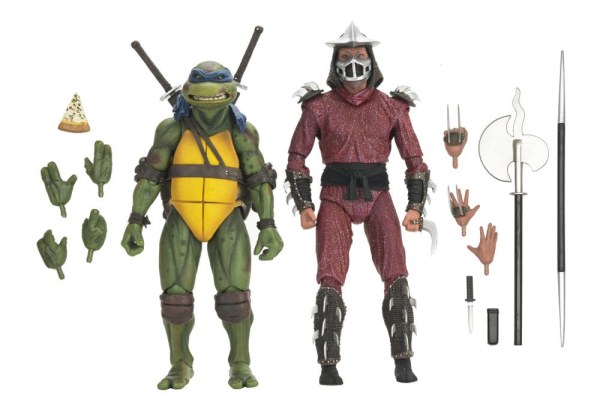 Tartarughe Ninja (film del 1990) Roof Top Battle Shredder contro Leo figurina 18 cm
