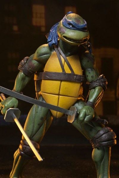 Tartarughe Ninja (film del 1990) Roof Top Battle Shredder contro Leo figurina 18 cm