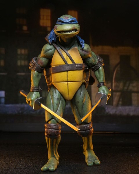Tartarughe Ninja (film del 1990) Roof Top Battle Shredder contro Leo figurina 18 cm
