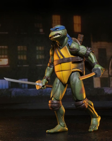 Tartarughe Ninja (film del 1990) Roof Top Battle Shredder contro Leo figurina 18 cm