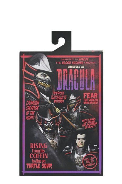 Ninja Turtles x Universal Monsters Shredder come Dracula Classic Colors figurine 18 cm