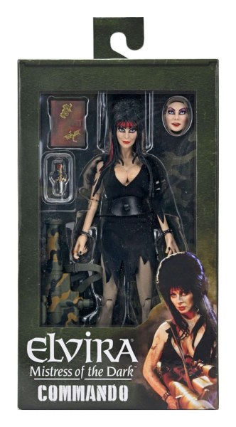 Elvira, Signora del Commando Vestito Scuro Elvira figurina da 20 cm