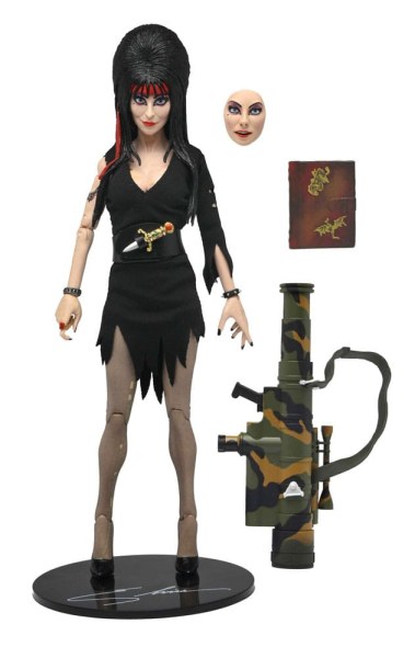 Elvira, Signora del Commando Vestito Scuro Elvira figurina da 20 cm