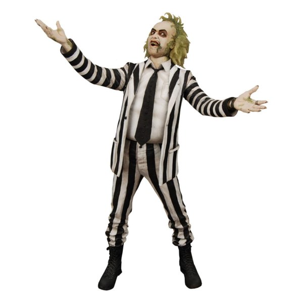 Beetlejuice 1988 1/4 figura Vestito a righe Beetlejuice 45 cm