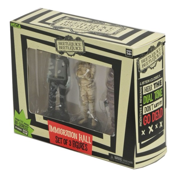 Beetlejuice Beetlejuice confezione da 3 figurine Immigration Hall 1 10 cm