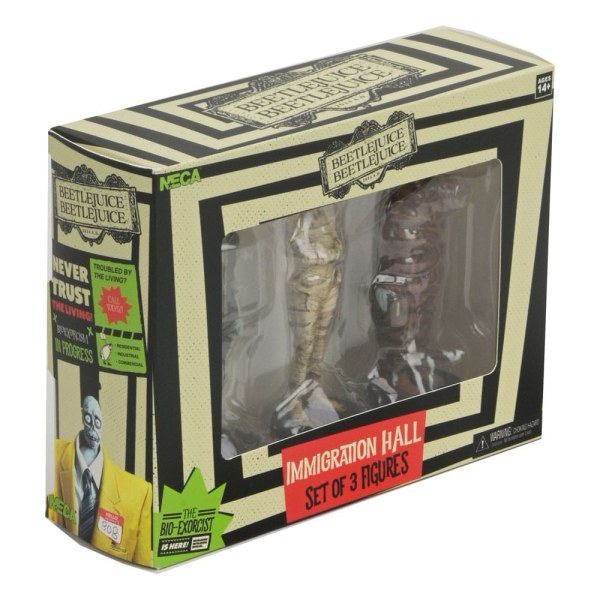 Beetlejuice Beetlejuice confezione da 3 figurine Immigration Hall 1 10 cm