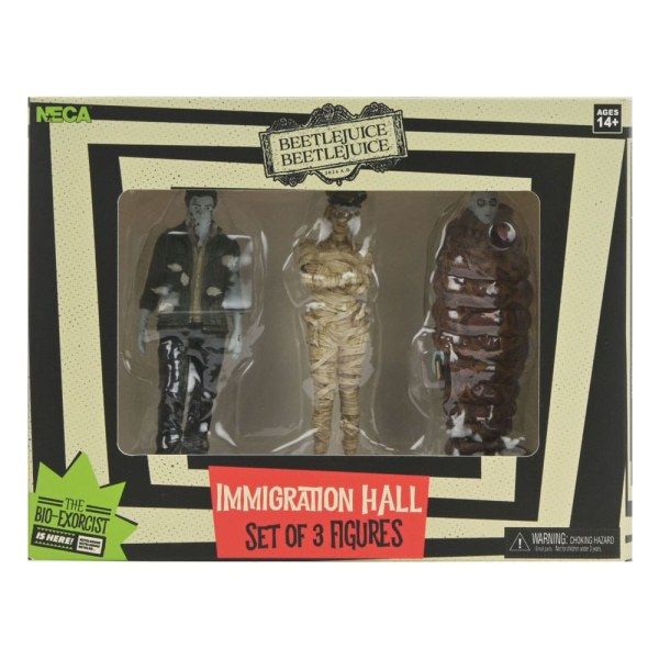 Beetlejuice Beetlejuice confezione da 3 figurine Immigration Hall 1 10 cm
